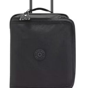 KIPLING Small Rolling Luggage Black Noir - Size 13''l x 20.75''h x 8.25''d